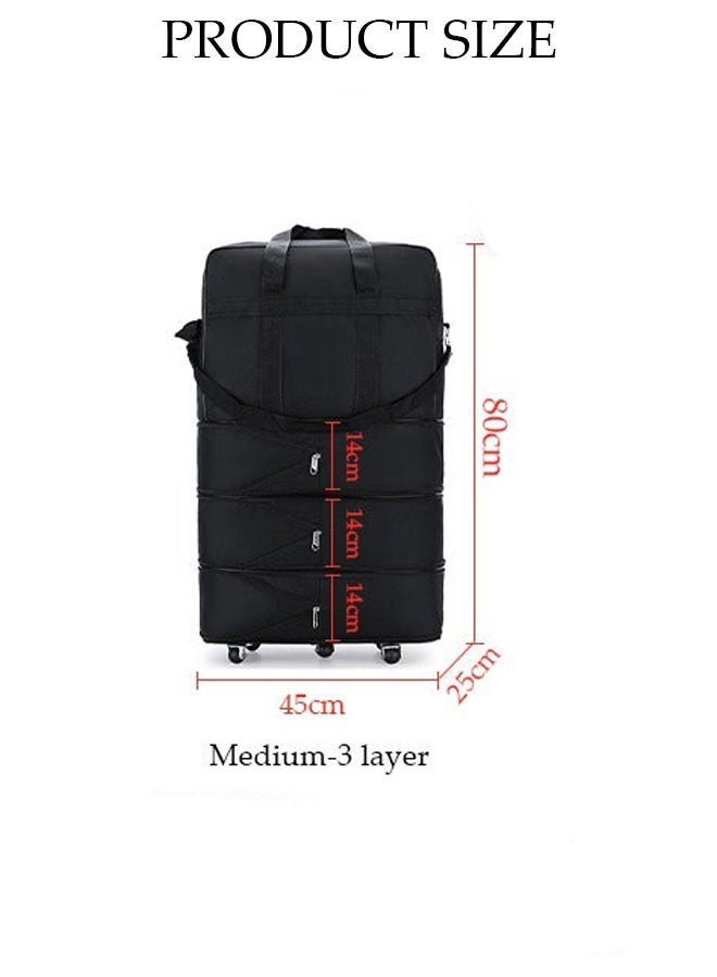 DURKU Expandable Foldable Luggage Bag Suitcase Collapsible Rolling Travel Luggage Bag Duffel Bag for Men and Women Lightweight Suitcases - Image 5